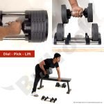 Adjustable Dumbbells Rapid – 20kg and 32kg – 2 kg incremental - Image 2