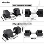 Adjustable Dumbbells Rapid – 20kg and 32kg – 2 kg incremental - Image 4