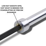 The DireWolf Deadlift Bar (20kg, 27mm, 2330mm) Black - Remastered - Image 5