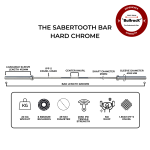 The Sabertooth Bar (20kg, 29mm) Hard Chrome - Remastered - Image 2