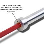 The DireWolf Deadlift Bar - (20kg, 27mm, 2300mm) Red - Remastered - Image 5