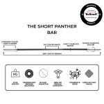 The Short Panther Bar (15kg,28.5mm, 6ft) Black Hard Chrome - Remastered - Image 2
