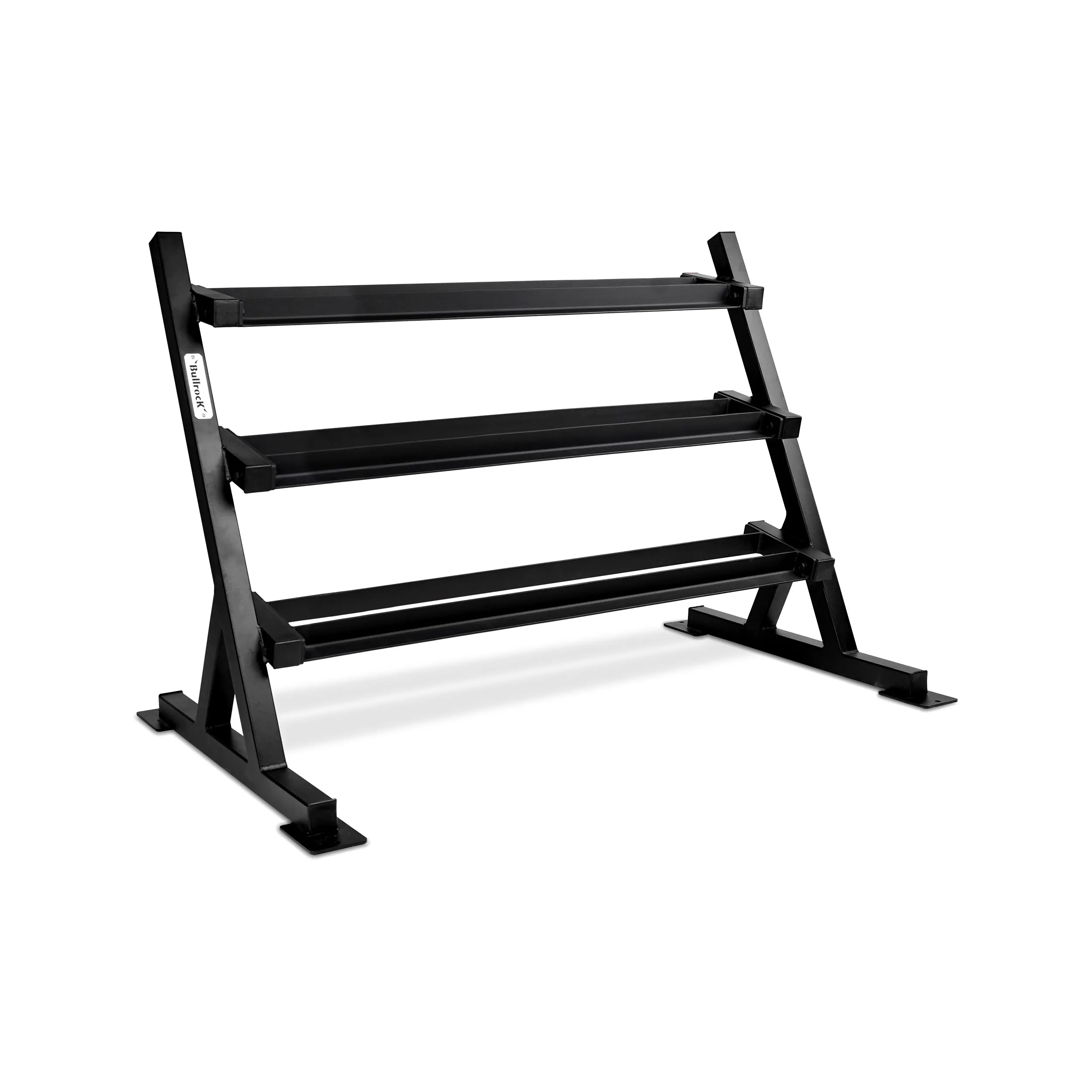 3_tier_dumbbell_rack_black_color 3 Tier Dumbbell Rack (Storage for Hex Dumbbells) - Image 1